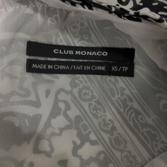 Club Monaco silk blouse - Picture 3 of 4